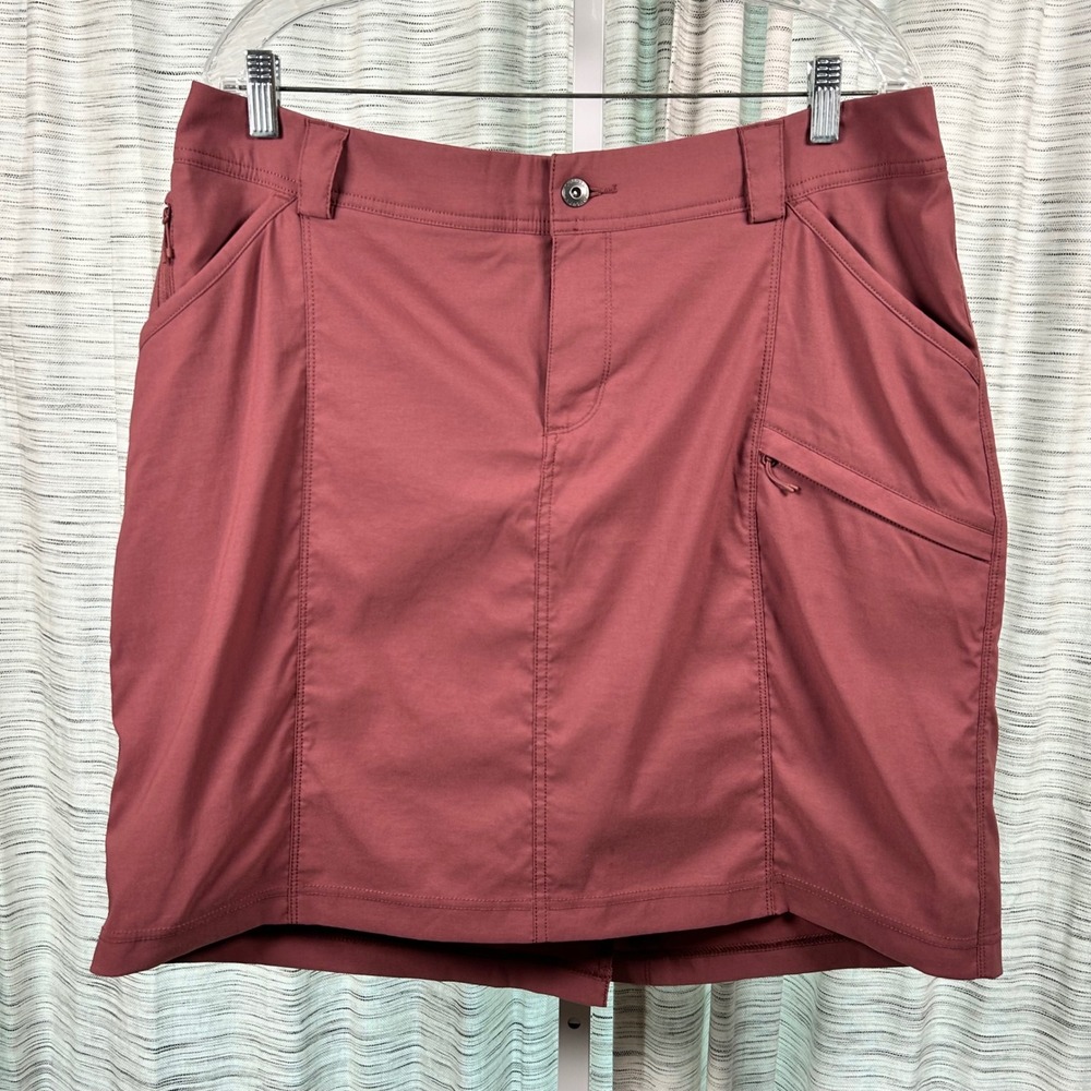 Duluth Trading Co Skort Rose Red Womens Size 16 Hiking Outdoor Active EUC